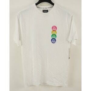 New Tango Hotel Elle Shirt Men's Large Short Sleeve White Big Logo Crew‎ T-Shirt